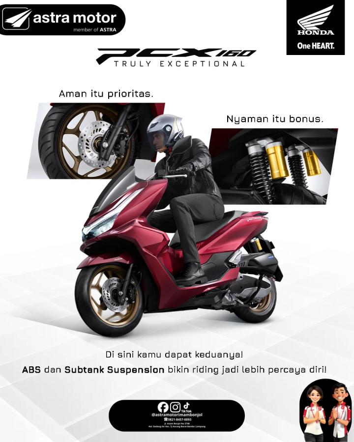 Padukan Keamanan dan Kenyamanan, Honda PCX160 Jadi Primadona di Astra Motor Imam Bonjol